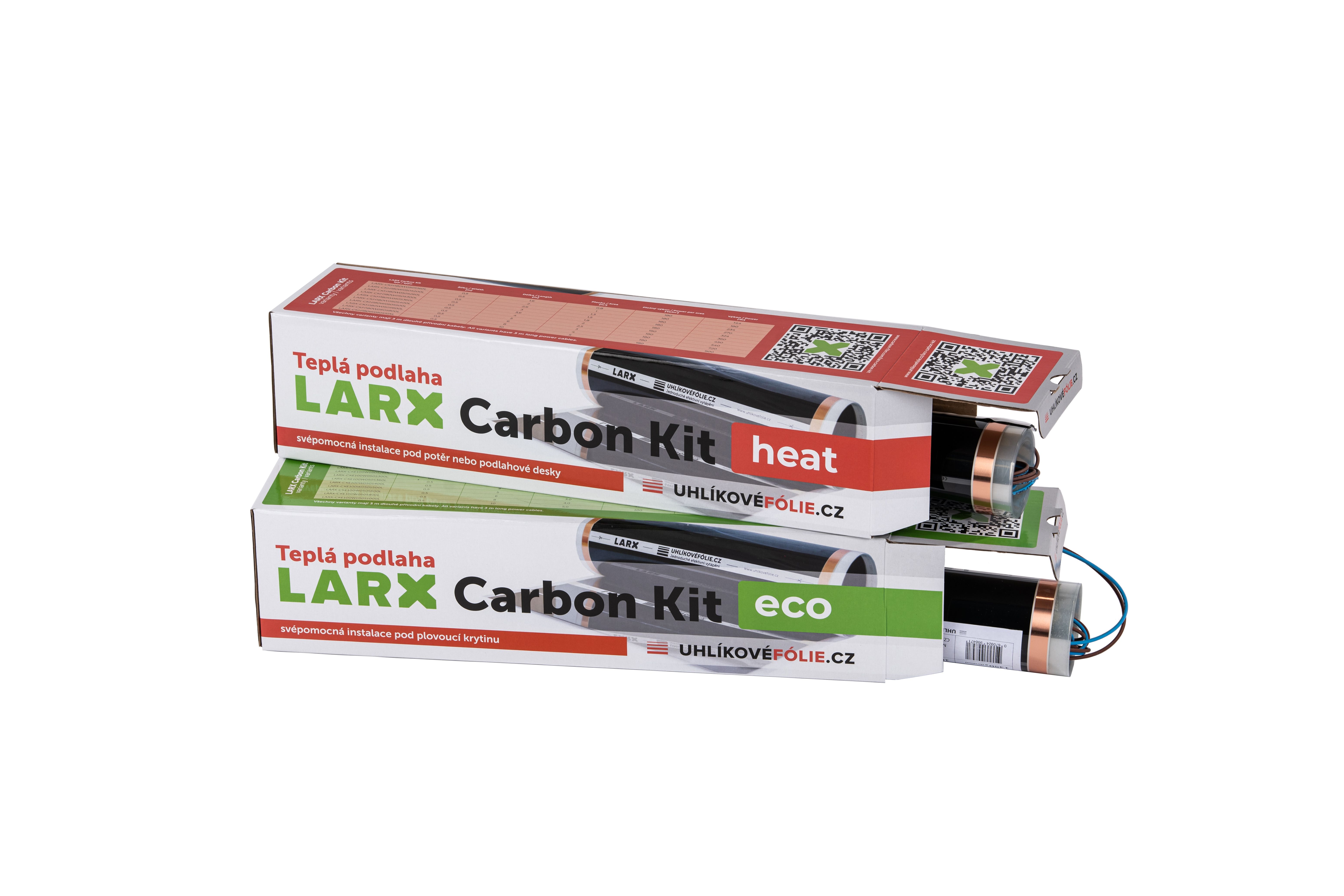 larx carbon kit heat eco, uhlikove folie, topne folie larx